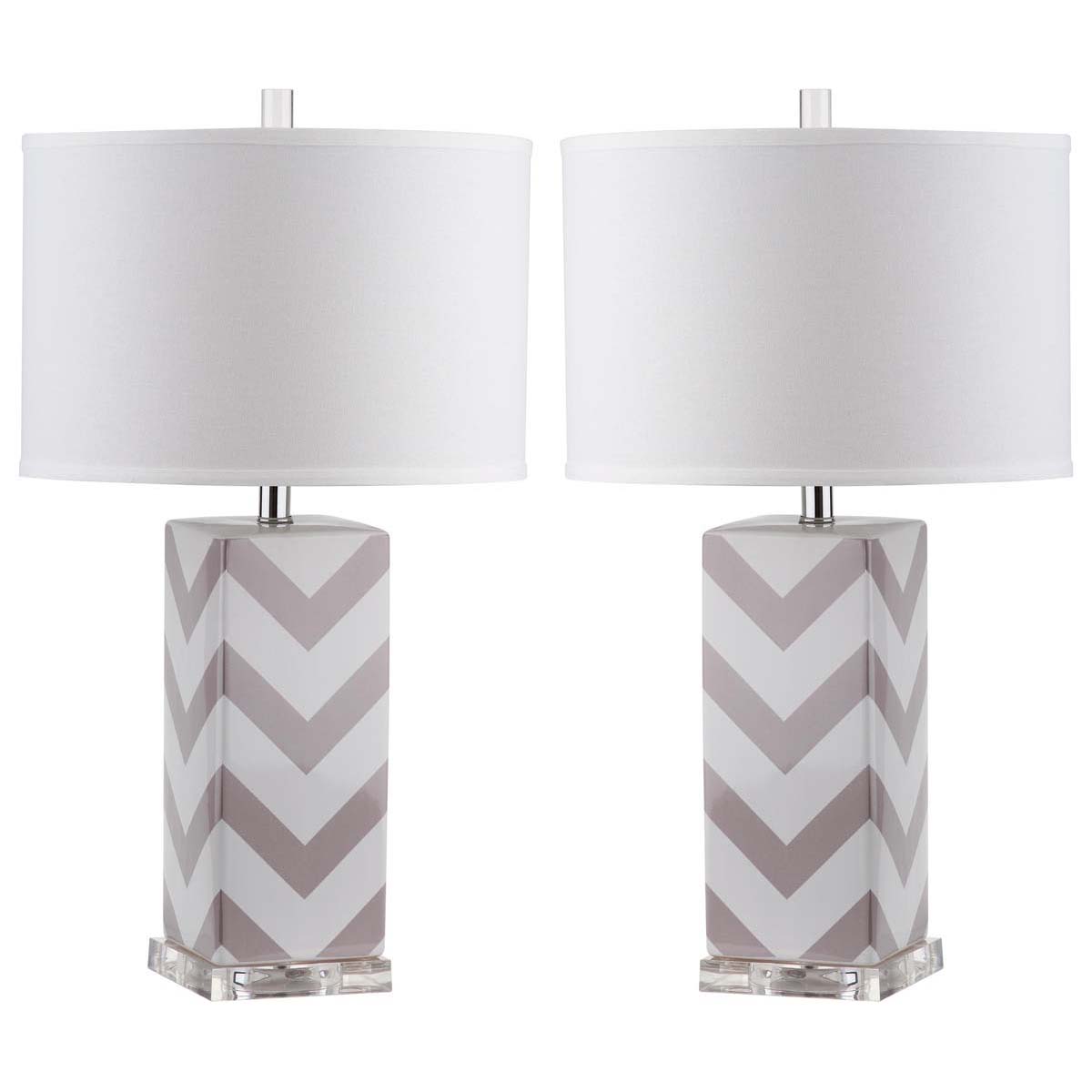 Chevron 27 Inch H Stripe Table Lamp (Set of 2) | Safavieh - LIT4136