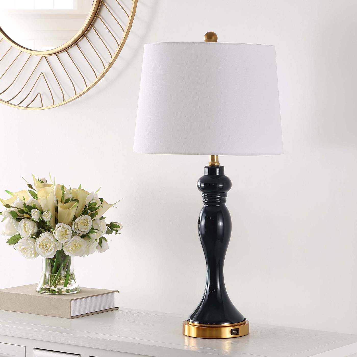 Cayson Table Lamp W/ USB Port | Safavieh - TBL4203-U